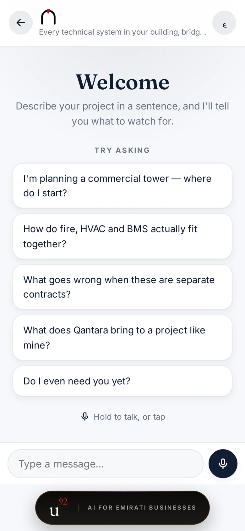 EthosLink: a company's assistant on its website